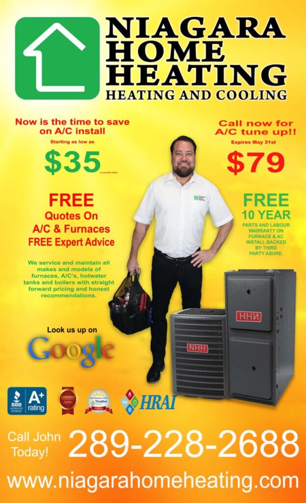 HVAC Promotions In Niagara Falls, St. Catharines, Welland, ON and Surrounding Areas